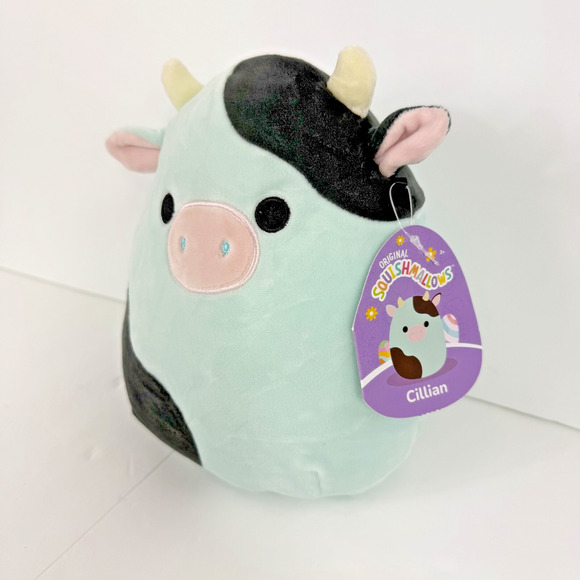 Squishmallows KellyToy Plush 8" Cillian Cow Super Soft & Cuddly NEW w/ Tags - Picture 10 of 14